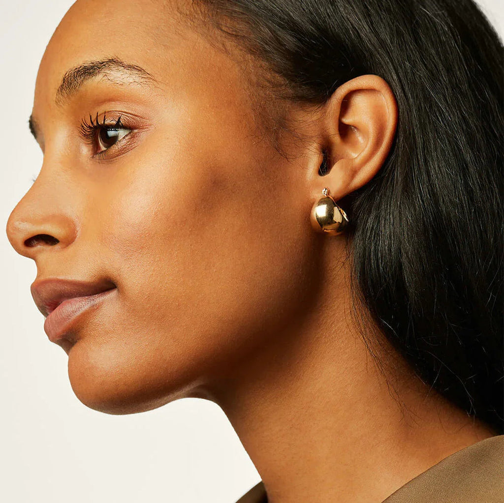Sunna Gold Huggie Earrings