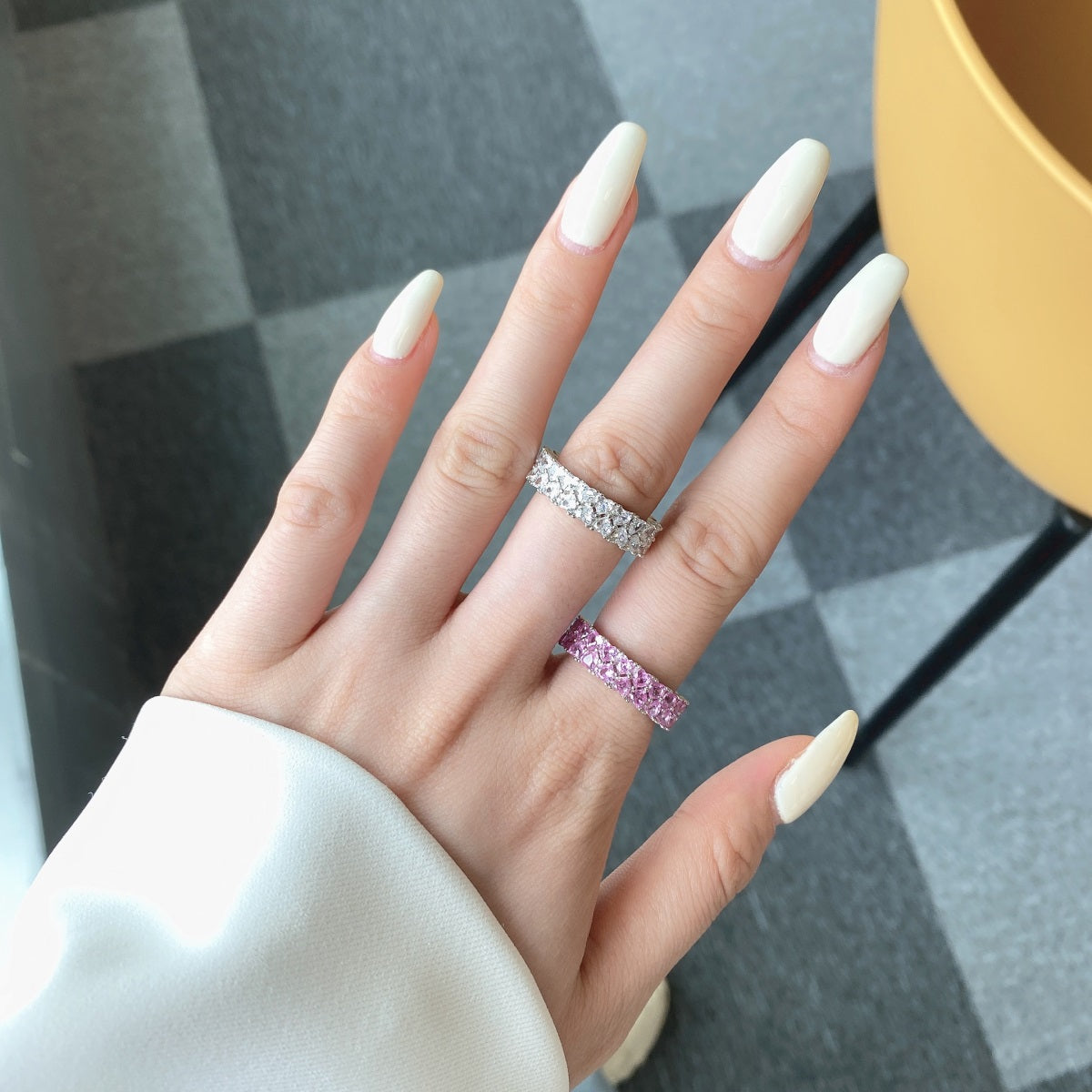 Angela Jewelry]Sparkling Full Heart Ring