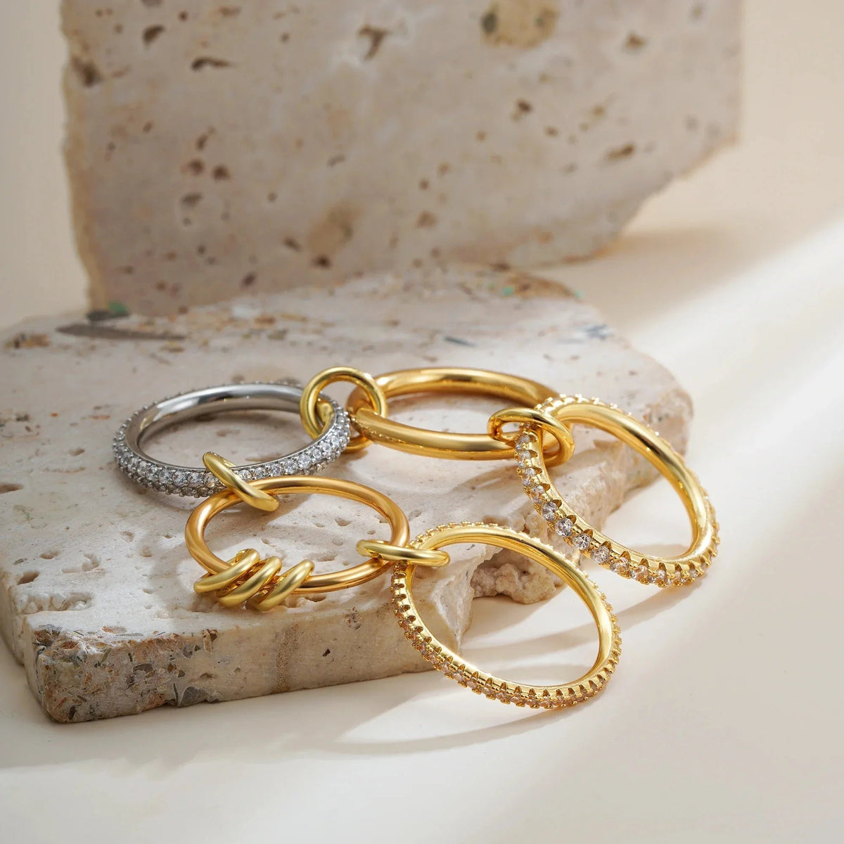 Blaise Stacked Diamond Ring