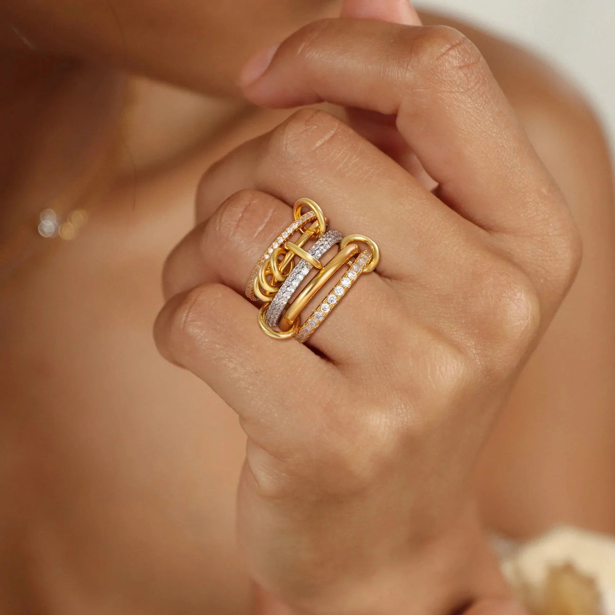 Blaise Stacked Diamond Ring