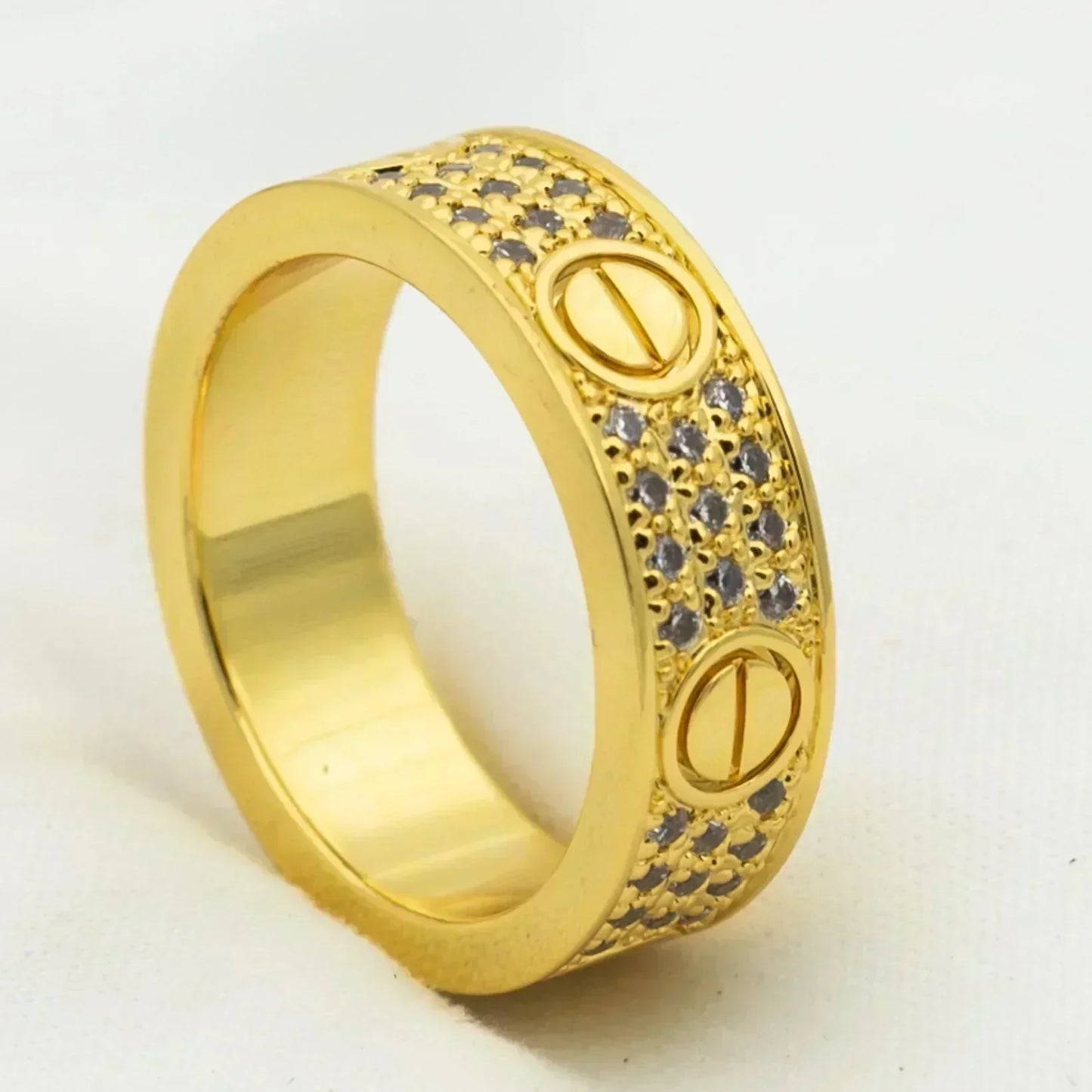 [Angela Jewellery]LOVE RING 5.5MM DIAMONDS PAVED