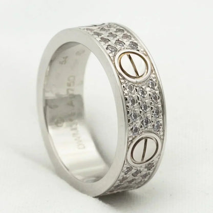 [Angela Jewellery]LOVE RING 5.5MM DIAMONDS PAVED