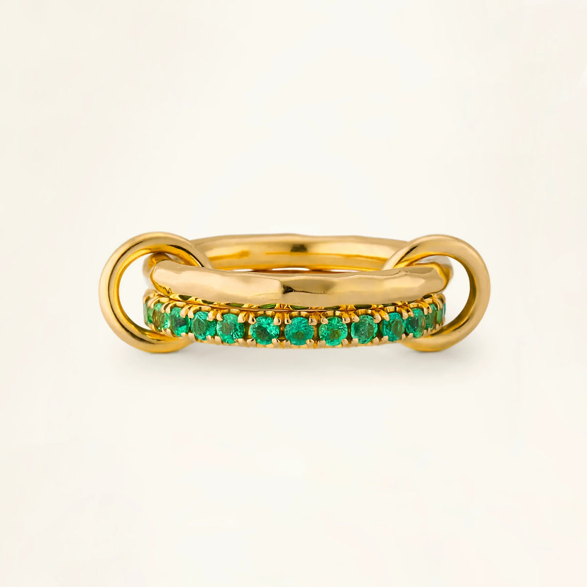 Viridian Stacked Diamond Ring