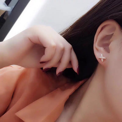 [Angela Jewellery]JEUX DE GOLD DIAMOND EARRINGS