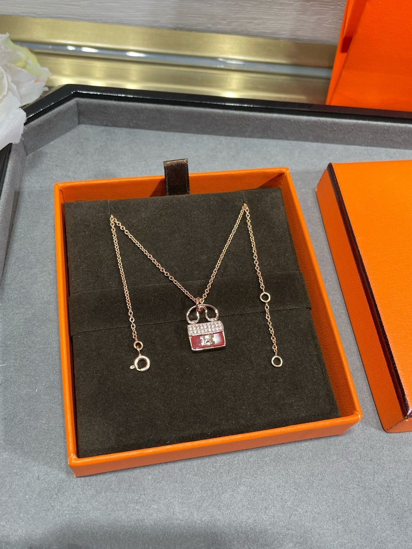 [Angela Jewellery]H CIRCE MOISSANITE PENDANT NECKLACE GOLD