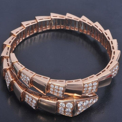 [Angela Jewellery]SERPENTI WIDE BRACELET PINK GOLD DIAMOND
