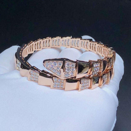 [Angela Jewellery]SERPENTI WIDE BRACELET PINK GOLD DIAMOND