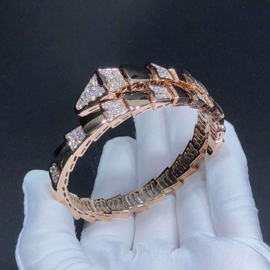 [Angela Jewellery]SERPENTI WIDE BRACELET PINK GOLD DIAMOND