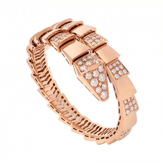[Angela Jewellery]SERPENTI WIDE BRACELET PINK GOLD DIAMOND
