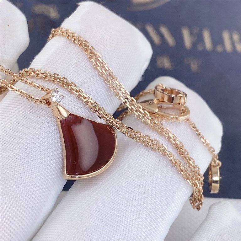 [Angela Jewellery]DREAM NECKLACE CARNELIAN 1 DIAMOND