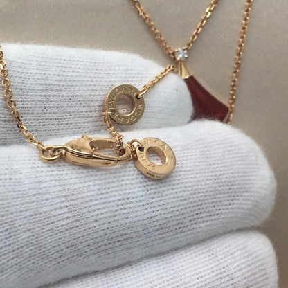 [Angela Jewellery]DREAM NECKLACE CARNELIAN 1 DIAMOND