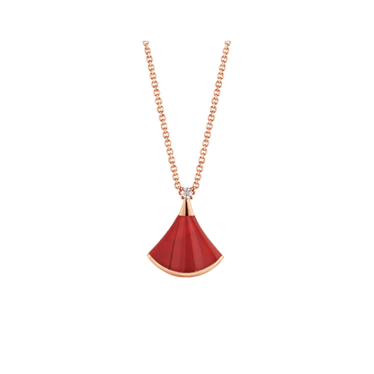 [Angela Jewellery]DREAM NECKLACE CARNELIAN 1 DIAMOND