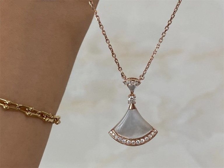 [Angela Jewellery]DREAM NECKLACE MOP PINK GOLD DIAMOND