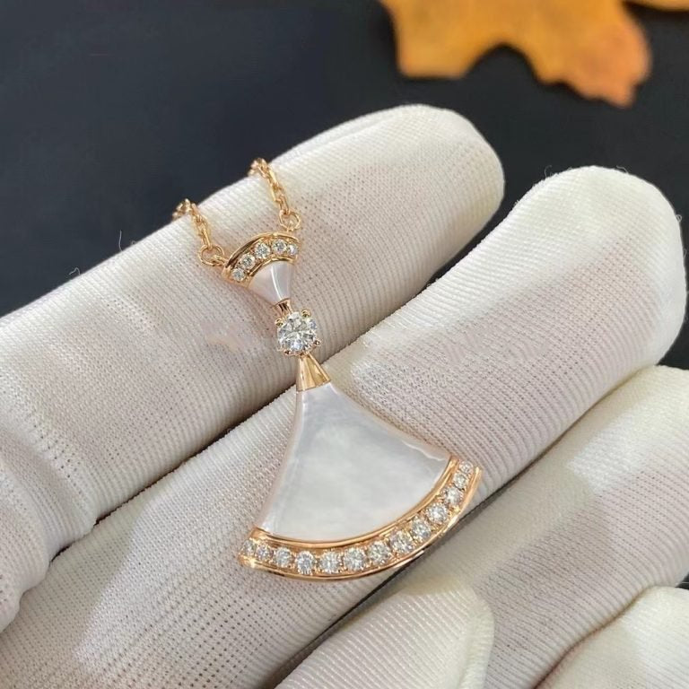 [Angela Jewellery]DREAM NECKLACE MOP PINK GOLD DIAMOND