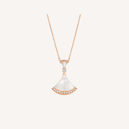 [Angela Jewellery]DREAM NECKLACE MOP PINK GOLD DIAMOND