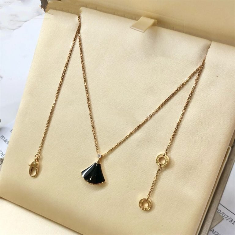 [Angela Jewellery]DREAM NECKLACE ONYX 1 DIAMOND