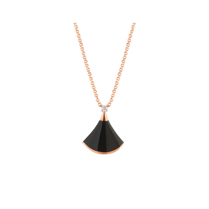 [Angela Jewellery]DREAM NECKLACE ONYX 1 DIAMOND