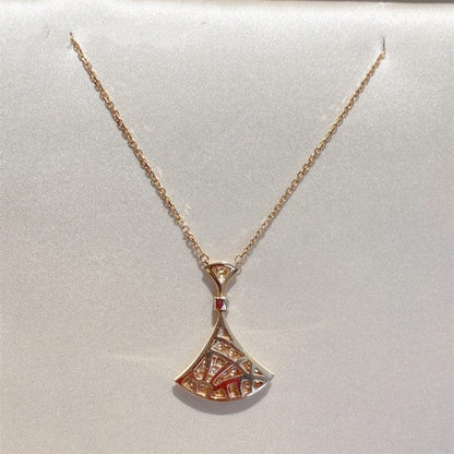 [Angela Jewellery]DREAM NECKLACE PINK GOLD FULL DIAMOND