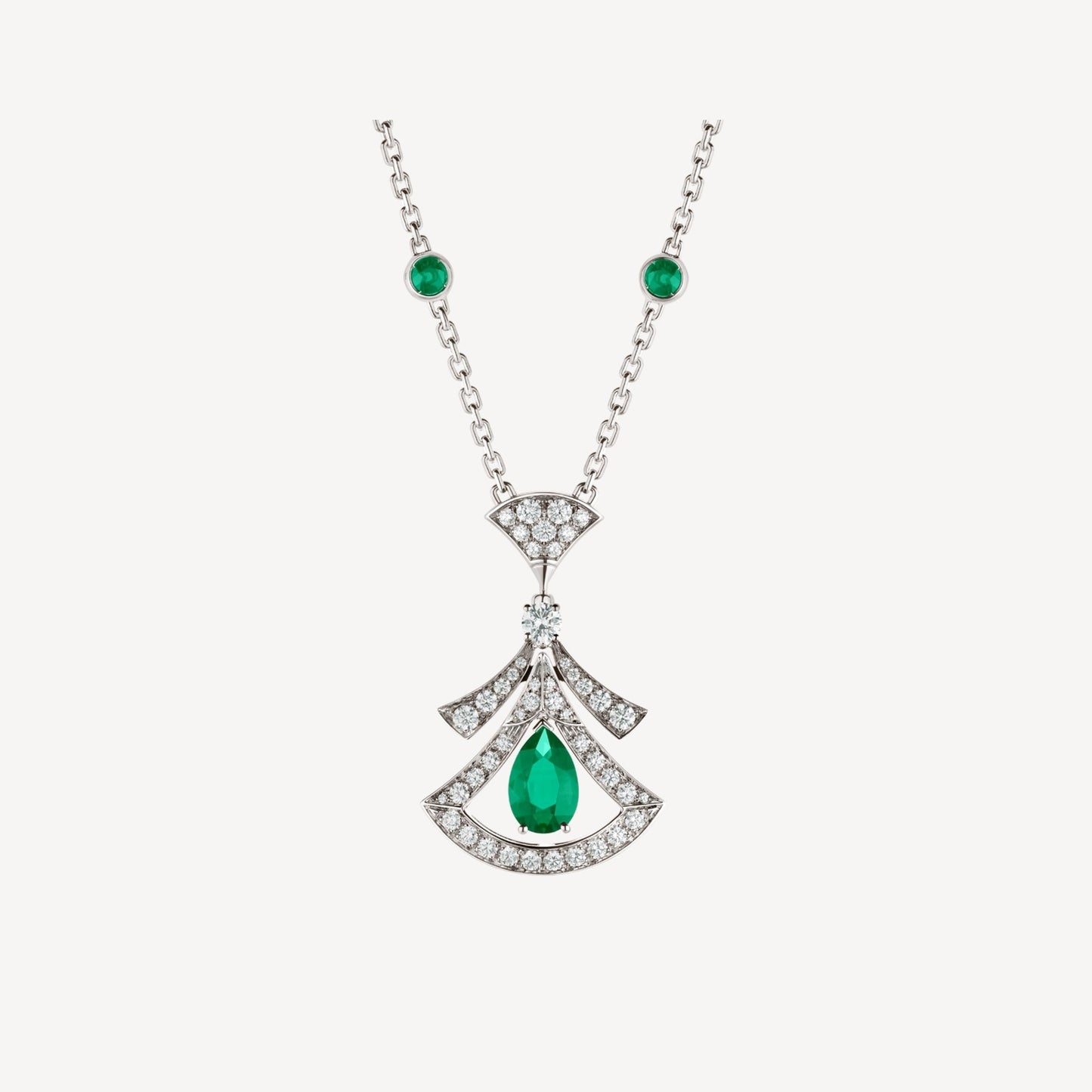 [Angela Jewellery]DREAM NECKLACE MALACHITE DIAMOND SILVER