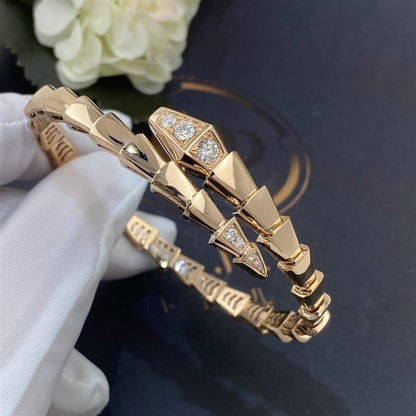 [Angela Jewellery]SERPENTI BRACELET DIAMONDS PINK GOLD
