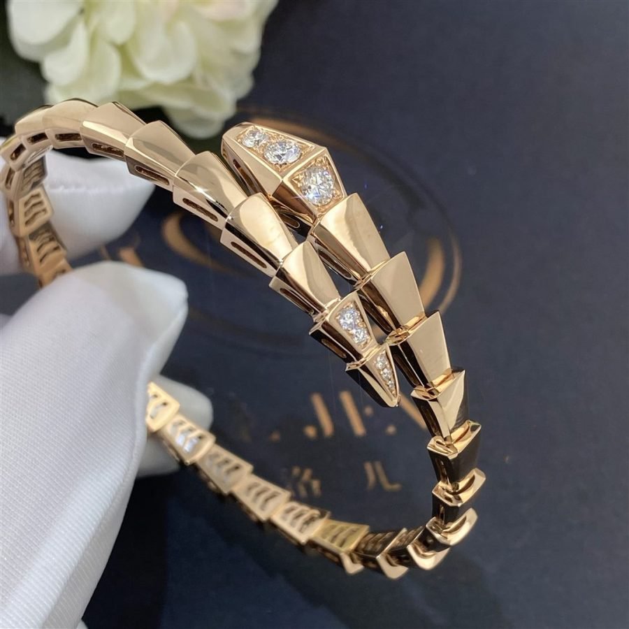 [Angela Jewellery]SERPENTI BRACELET DIAMONDS PINK GOLD