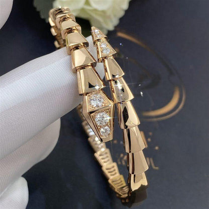 [Angela Jewellery]SERPENTI BRACELET DIAMONDS PINK GOLD