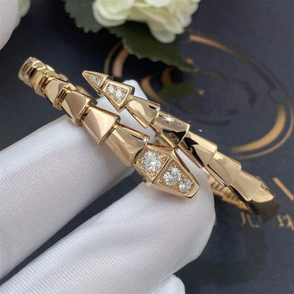 [Angela Jewellery]SERPENTI BRACELET DIAMONDS PINK GOLD