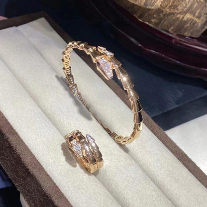 [Angela Jewellery]SERPENTI BRACELET DIAMONDS PINK GOLD