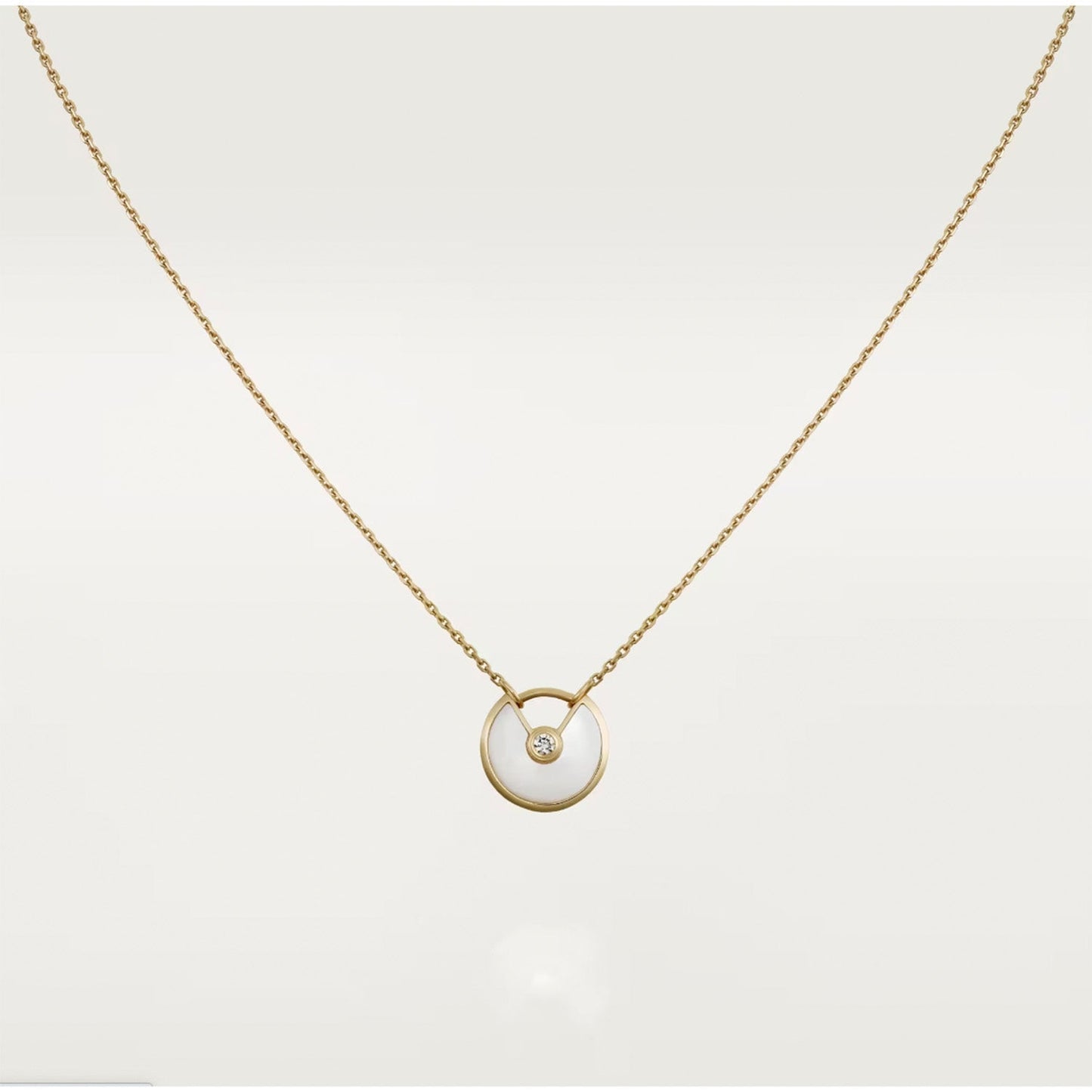 [Angela Jewellery]AMULETTE ROSE GOLD MOP NECKLACE