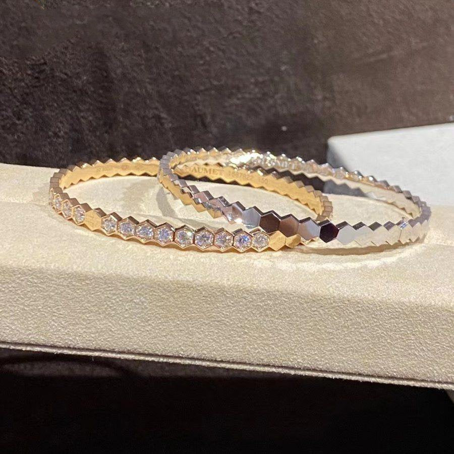[Angela Jewellery]BEE LOVE GOLD BRACELET FULL DIAMOND
