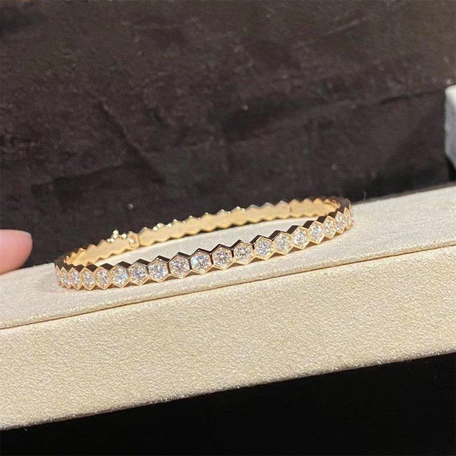 [Angela Jewellery]BEE LOVE GOLD BRACELET FULL DIAMOND