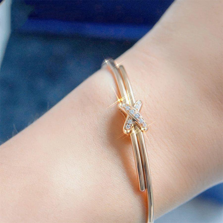 [Angela Jewellery]JEUX DE BRACELET PINK GOLD DIAMONDS