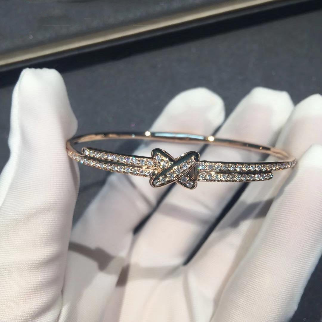 [Angela Jewellery]JEUX DE BRACELET DIAMONDS PINK GOLD