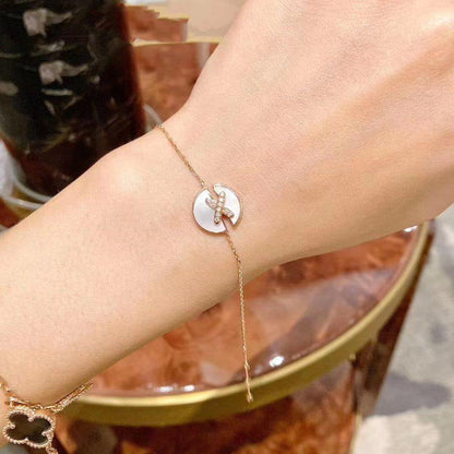 [Angela Jewellery]JEUX DE BRACELET MOP PINK GOLD DIAMONDS