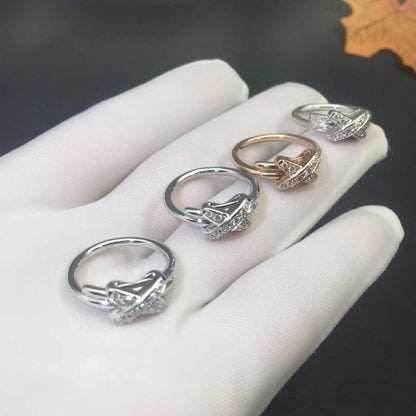 [Angela Jewellery]JEUX DE SILVER DIAMOND RING