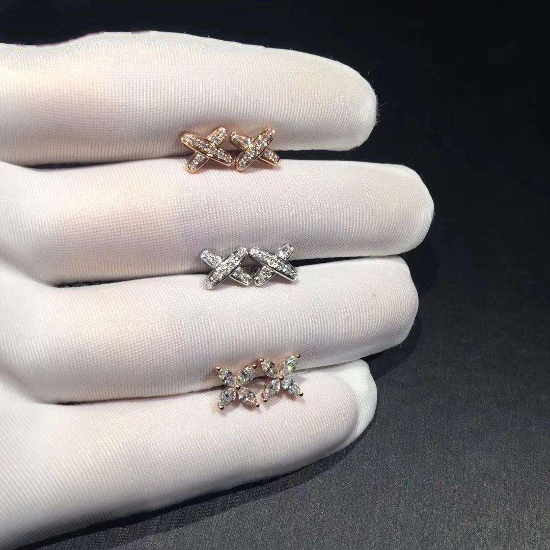 [Angela Jewellery]JEUX DE DIAMOND EARRINGS