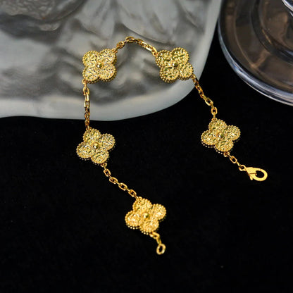 [Angela Jewellery]CLOVER 5 MOTIFS BRONZING BRACELET