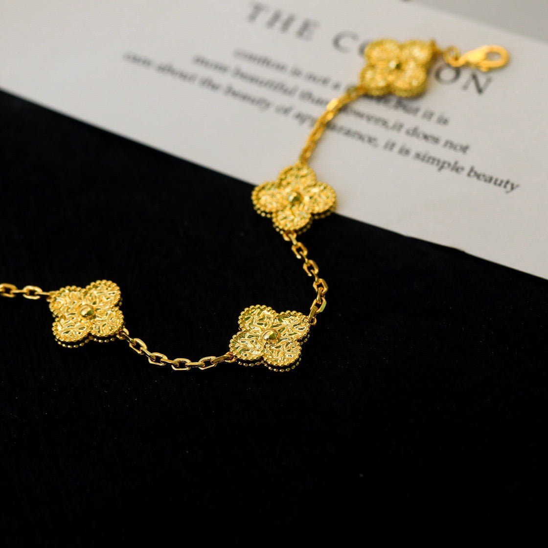 [Angela Jewellery]CLOVER 5 MOTIFS BRONZING BRACELET