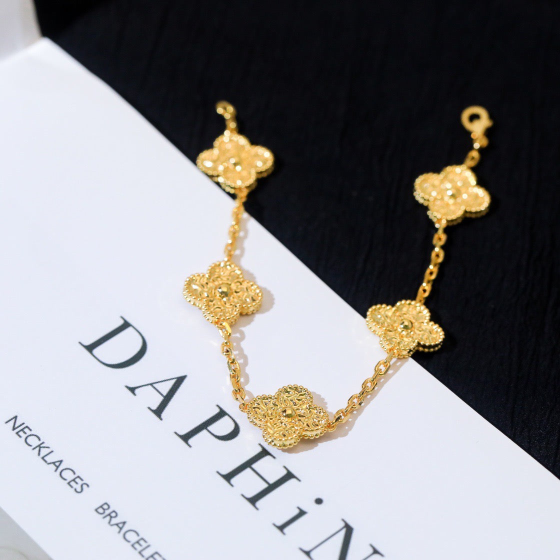 [Angela Jewellery]CLOVER 5 MOTIFS BRONZING BRACELET