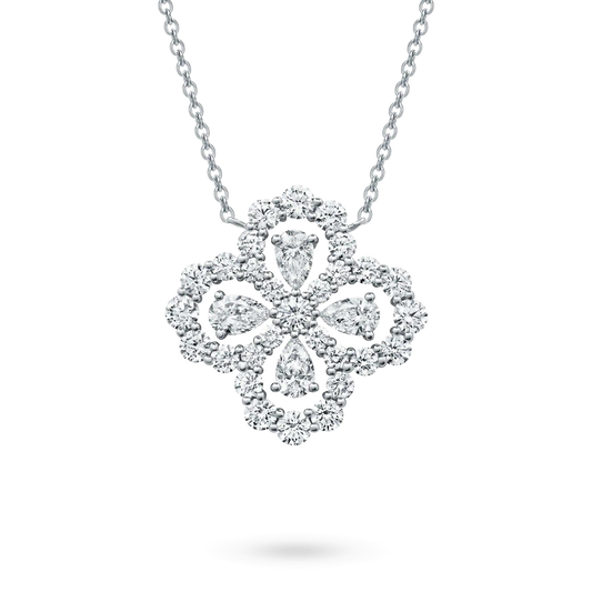 [Angela Jewellery]LOOP NECKLACE FULL MOTIF DIAMOND 16MM MULTIPLE COLORS