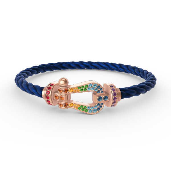[Angela Jewellery]FORCE LARGE HORSESHOE  COLORED DIAMOND BRACELET ROSE GOLD