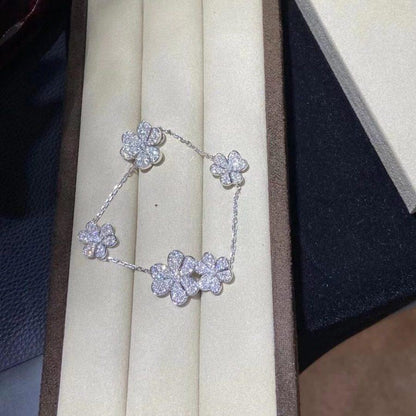 [Angela Jewellery]FRIVOLE SILVER 5 FLOWERS BRACELET