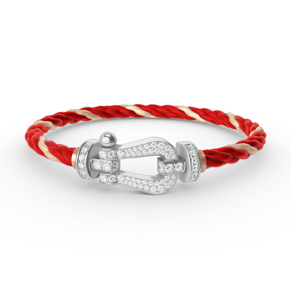 [Angela Jewellery]FORCE LARGE HORSESHOE FULL DIAMOND BRACELET SILVER
